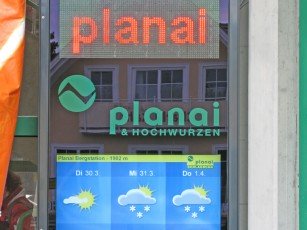 LED-Anzeige für Schladming-Planai von Visio-Tronic